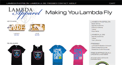 Desktop Screenshot of lambdaapparel.com